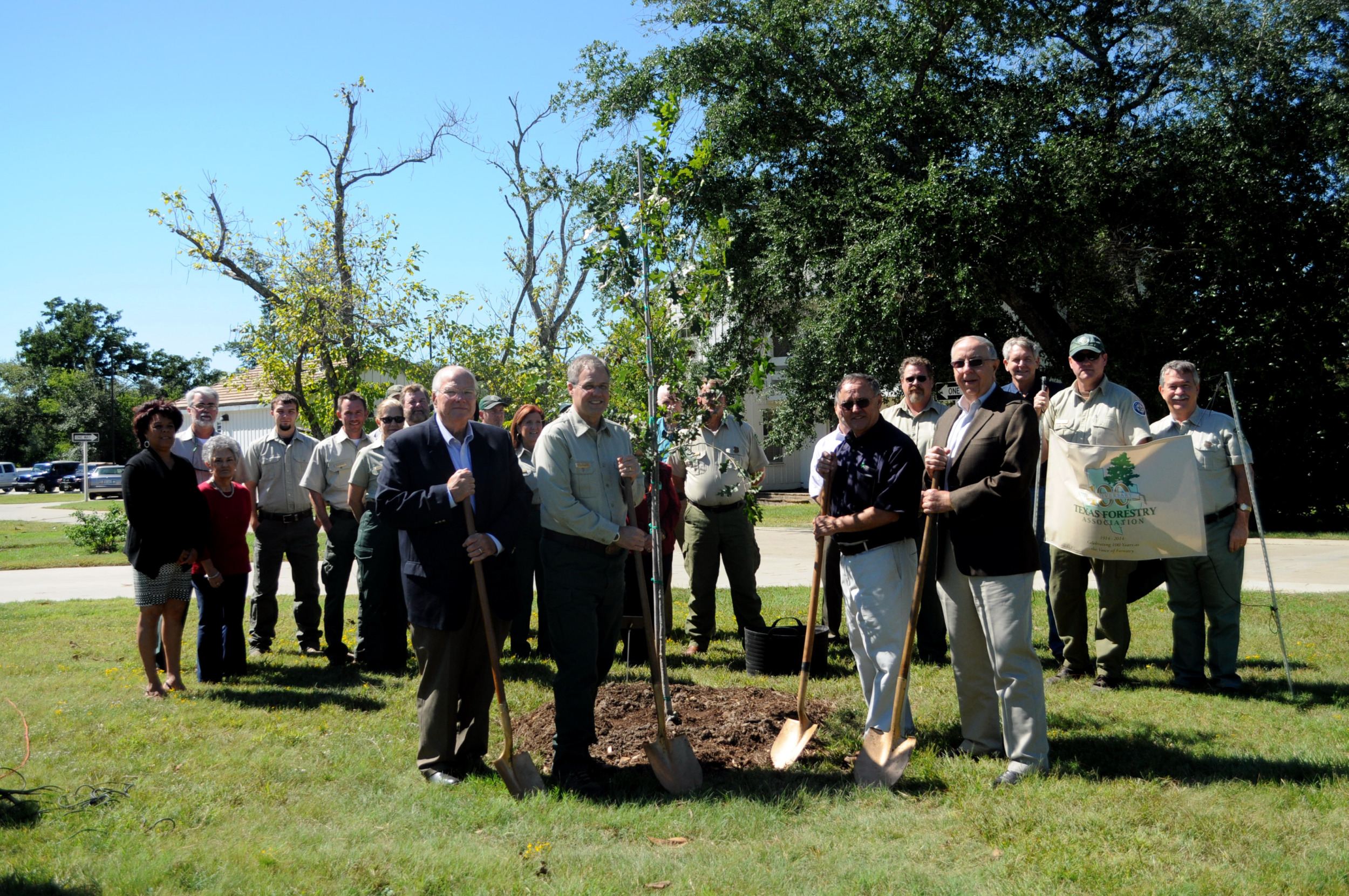 Texas Forestry Association Plants Commemorative Tree