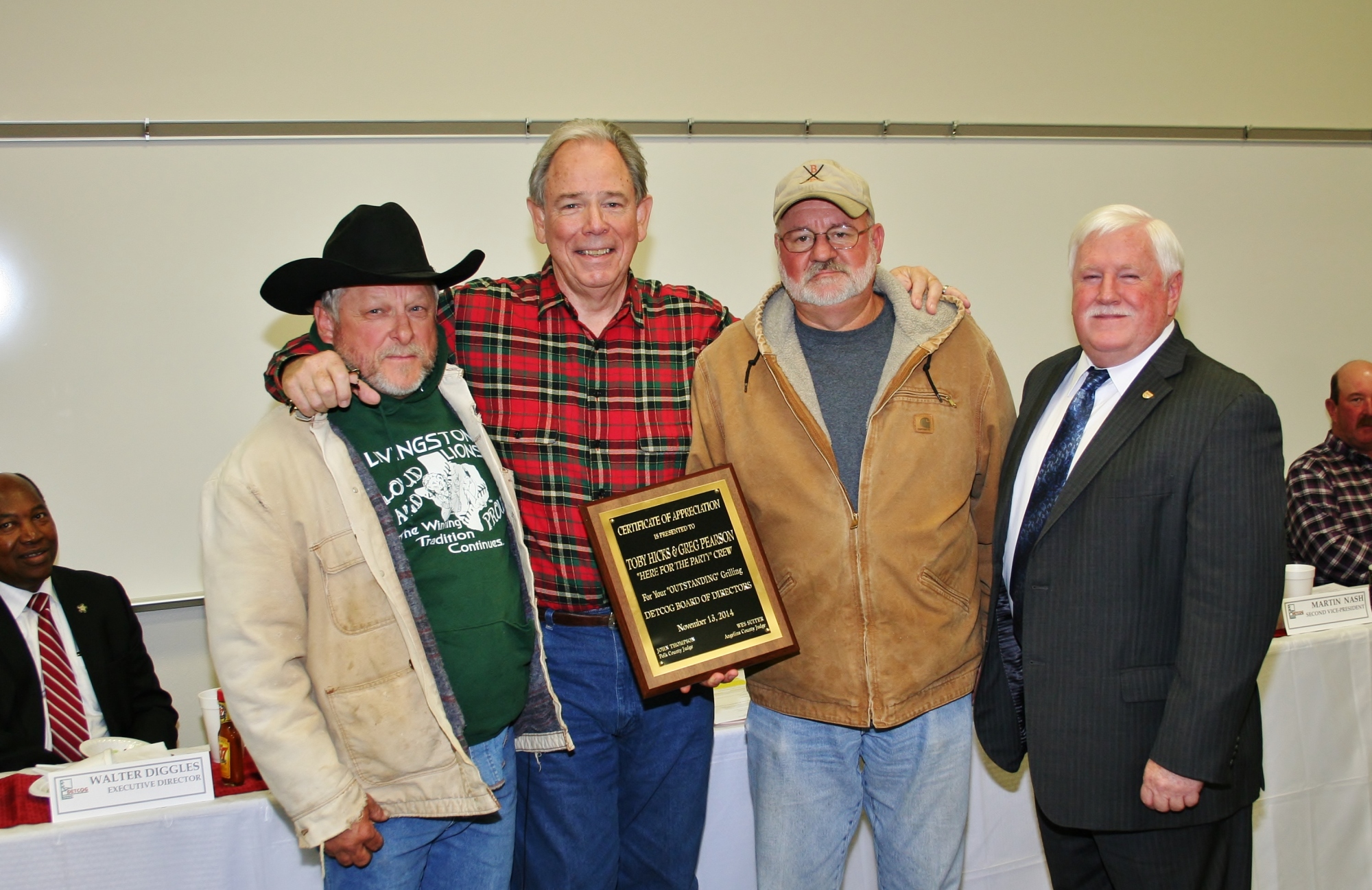 DETCOG Board Meeting a Time for Recognition and Appreciation