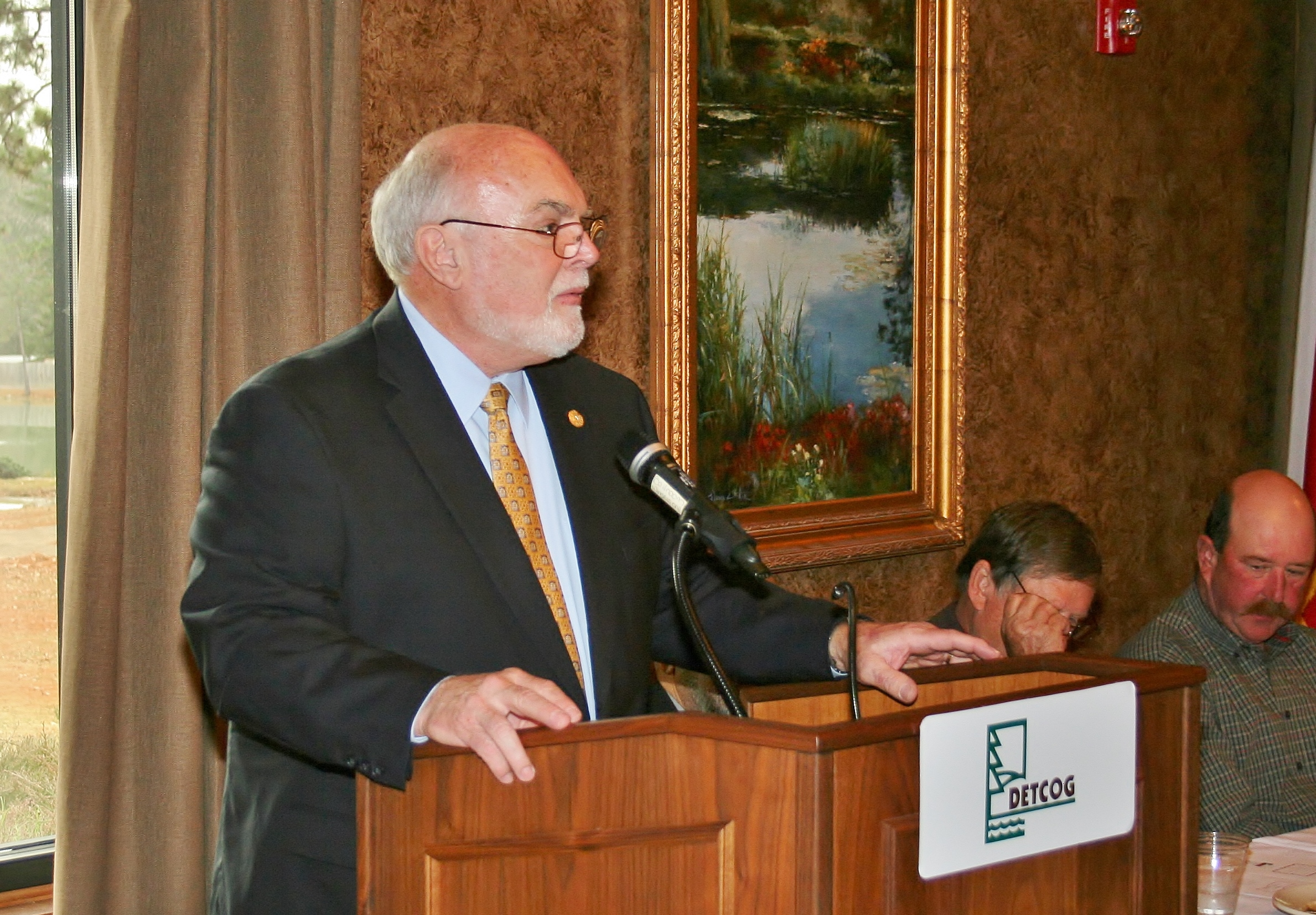 Congressman Elect Brian Babin and State Senator Robert Nichols Extend Greetings at DETCOG Christmas Luncheon