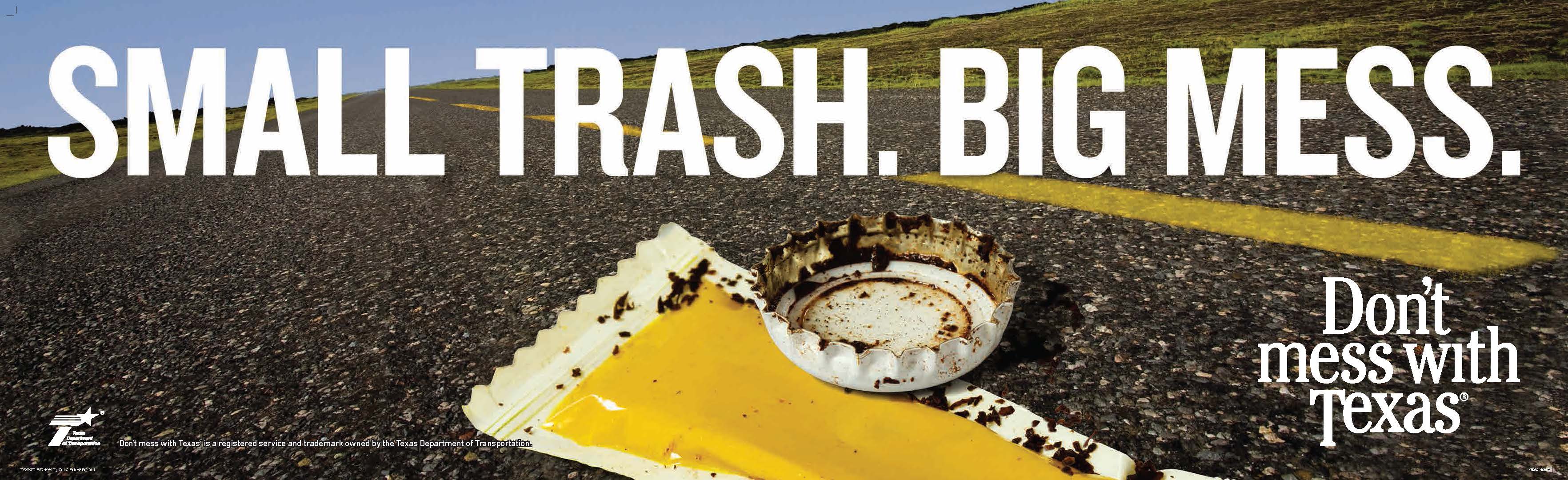 TxDOT Illustrates How Small Trash Adds Up to Big, Expensive Mess on Texas Highways