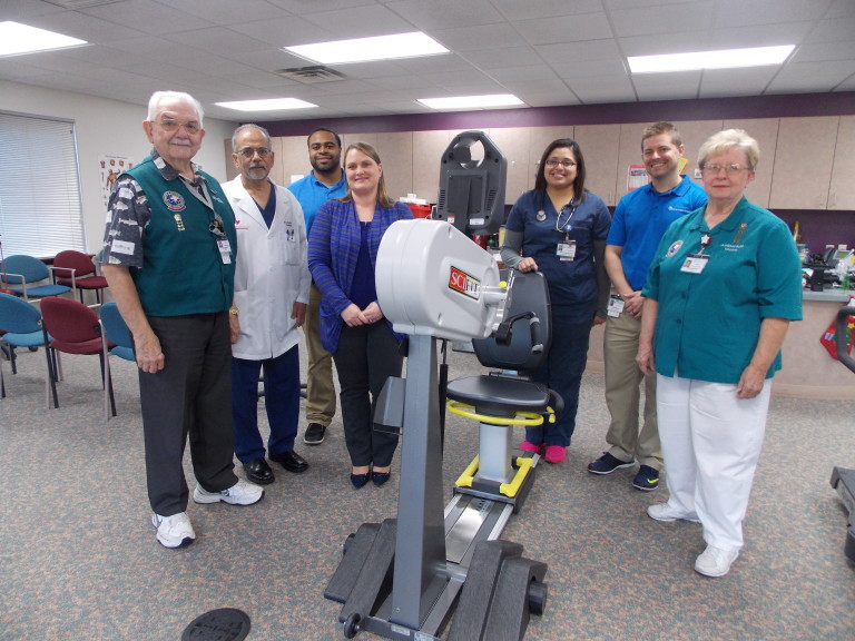 CHI St. Luke’s Health Memorial Volunteer Auxiliary Donates Cardiac Rehab Equipment