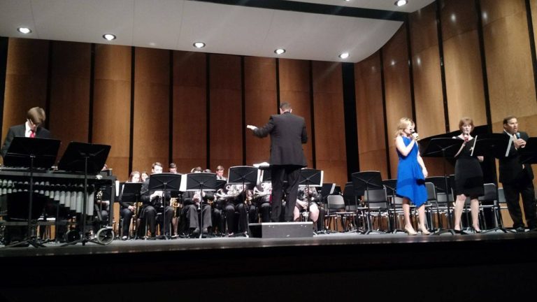 Hudson ISD Band Director Conducts Final Spring Concert