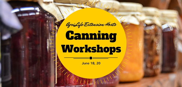 AgriLife Extension Service To Host Two Canning Workshops This Summer AgriLife Extension Service To Host Two Canning Workshops This Summer