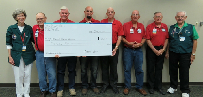 CHI St. Luke’s Valet Team Donates $500 To Scholarship Fund