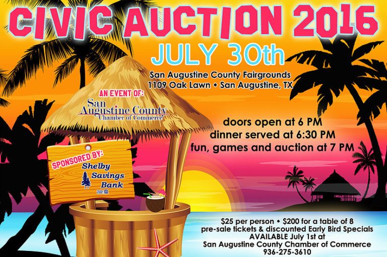 San Augustine Chamber Of Commerce Hosts Annual Civic Auction
