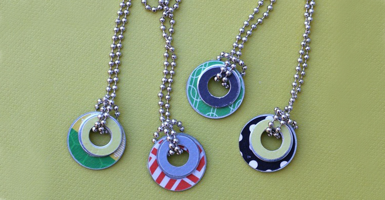Ginger Snap Crafts: Washer Necklaces