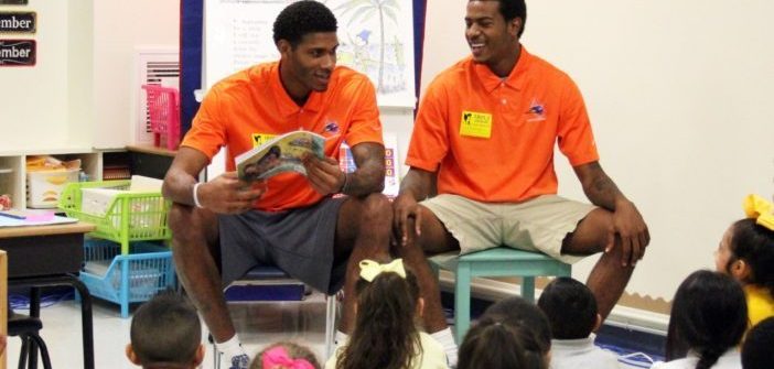 thumbnail_gary-blackston-and-malcolm-evans-2_trout-elementary-readathon