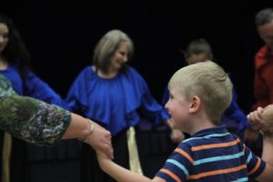 Jewish traditional dancers from the Messianic synagogue Beth Simcha teach a dance at the Heritage Festival Saturday, Oct. 15 at the Pitser Garrison Civic Center in Lufkin.