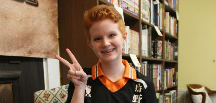 Local Book Store Employee Gets Creative with Dress Code