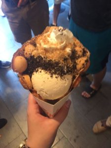 A photo of the Korean ice cream that I got in Koreatown.