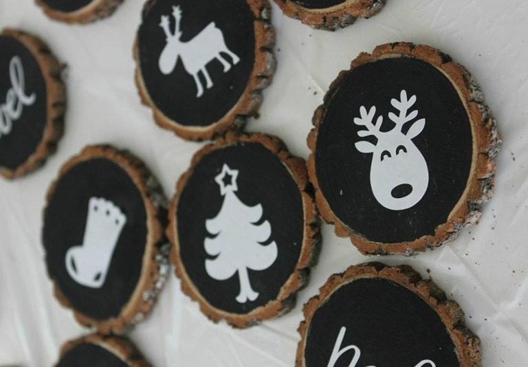 Ginger Snap Crafts: Wood Slice Ornaments