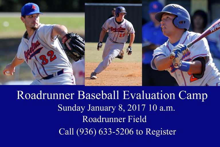 Angelina College Baseball Holding Evaluation Camp