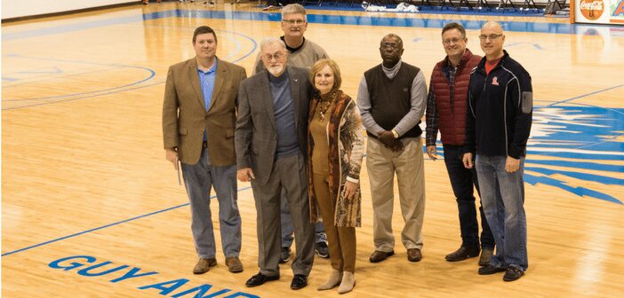 A True Court-Ship  Dorothy, Guy Davis Honored in Shands Gymnasium Floor-Naming Ceremony
