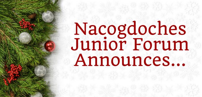 Nacogdoches Junior Forum Announces Market Days