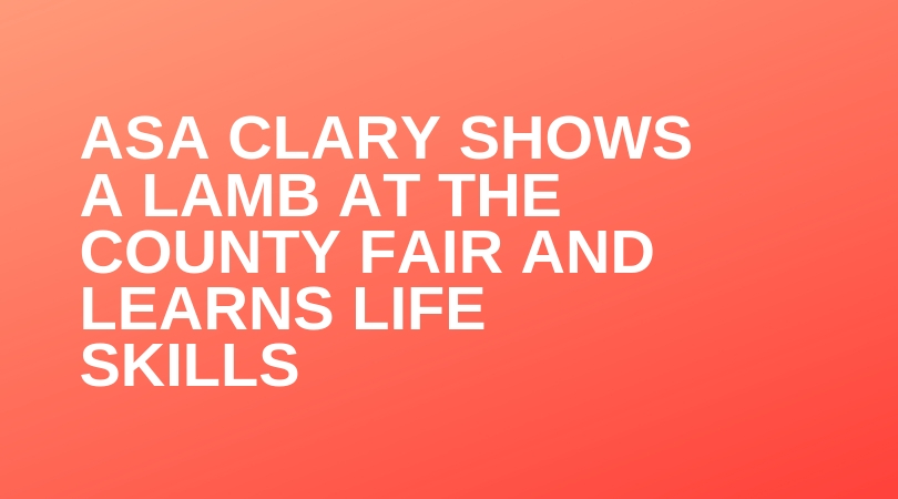 Asa Clary Shows a Lamb at the County Fair and Learns Life Skills