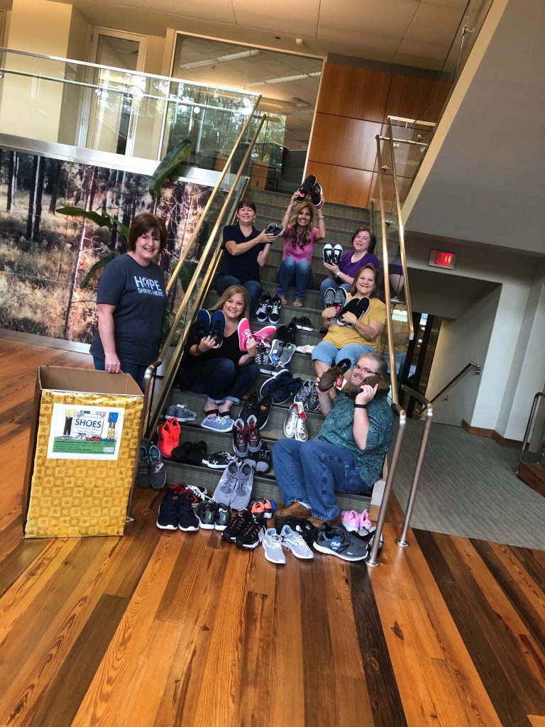 Georgia-Pacific Employees Collect Shoes for Needy Angelina County Students