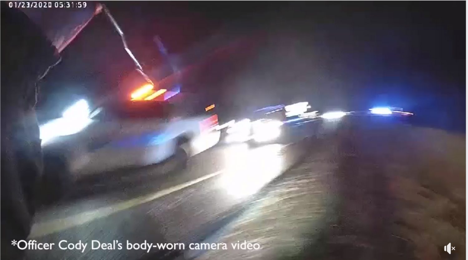 Dramatic Video: Lufkin Police Unit Rear Ended