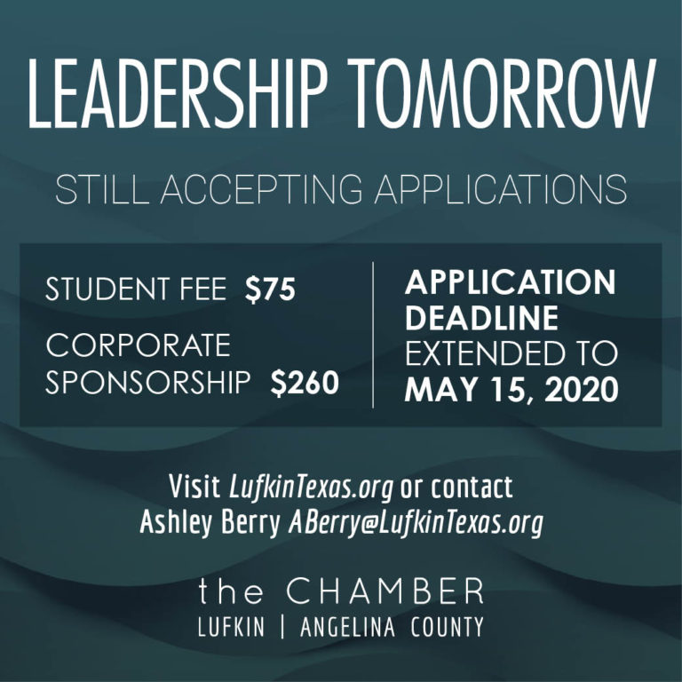 Leadership Tomorrow applications due May 15!
