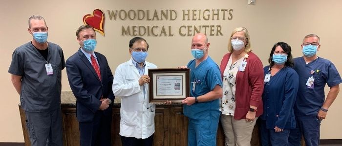 Woodland Heights receives Get With The Guidelines-Stroke Silver Plus Quality Achievement Award