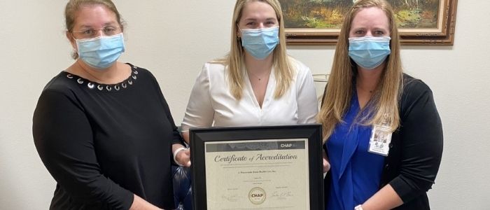 A Pineywoods Home Health Awarded CHAP Accreditation