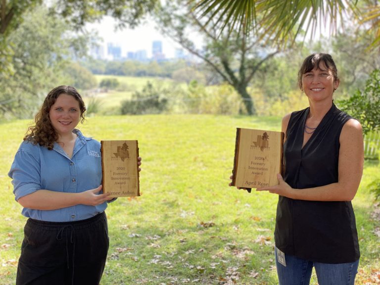 TEXAS FORESTRY ASSOCIATION ANNOUNCES AIMIEE AUBIN AND APRIL ROSE AS FORESTRY INNOVATION AWARD RECIPIENTS