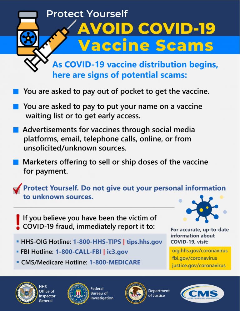 Federal Agencies Warn of Emerging Fraud Schemes Related to COVID-19 Vaccines