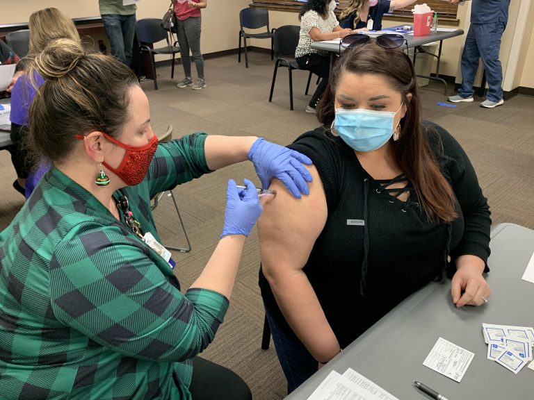 Woodland Heights Administers First COVID-19 Vaccines to Frontline Healthcare Workers