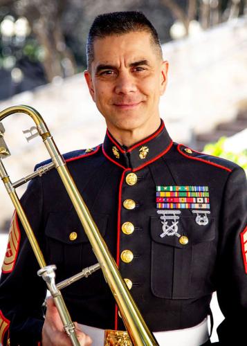 Marine Corps trombonist Ebo to perform on SFA jazz bands’ concert