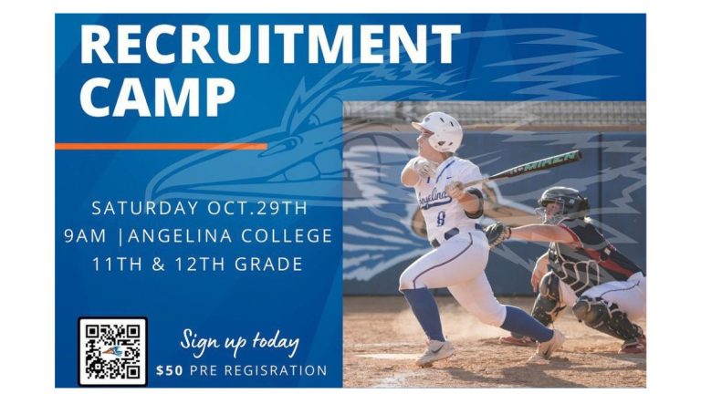 Angelina College Softball Holding Recruiting Camp