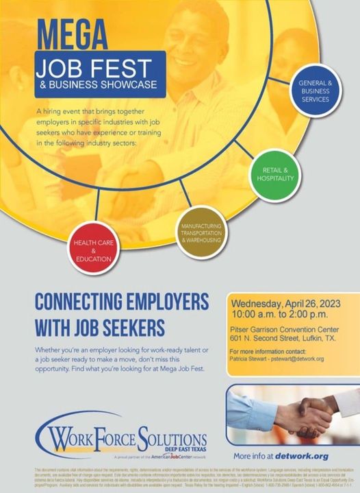 Mega Job Fair to be Held in Lufkin
