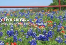 My Five Cents: A Monthly Column by Senator Robert Nichols