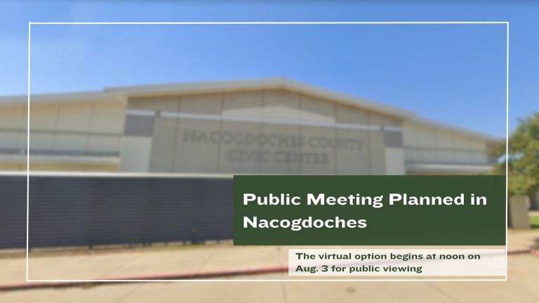 Public Meeting Planned in Nacogdoches