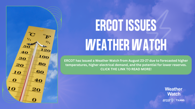 ERCOT Issues Weather Watch