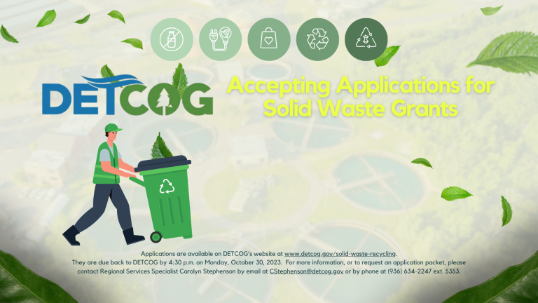 DETCOG Accepting Applications for Solid Waste Grants