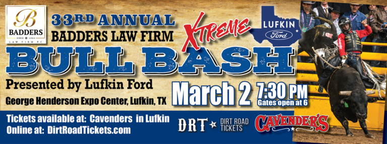 2024 Badders Law Firm Bull Bash Presented by Lufkin Ford