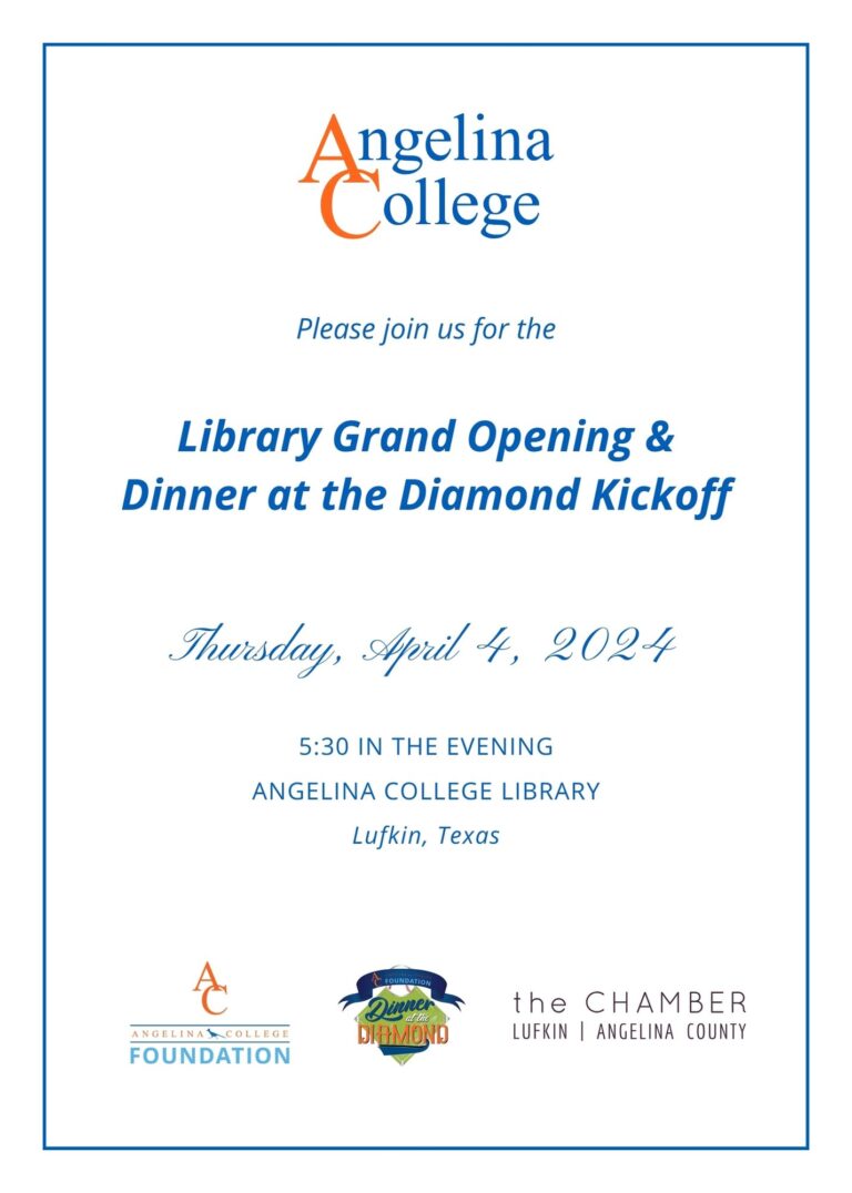 Library Grand Opening Dinner at the Diamond Kickoff (Angelina County)
