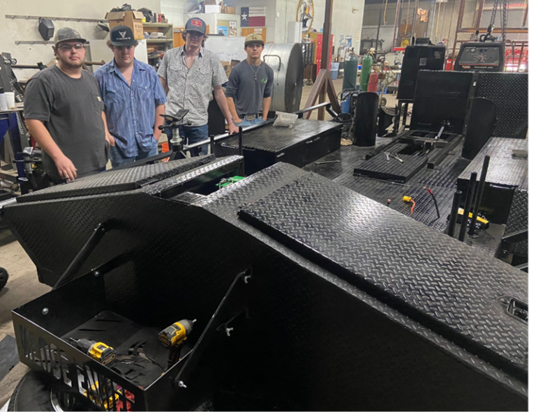 Huntington FFA Team Competes in Ag Mechanics at the Angelina County Fair