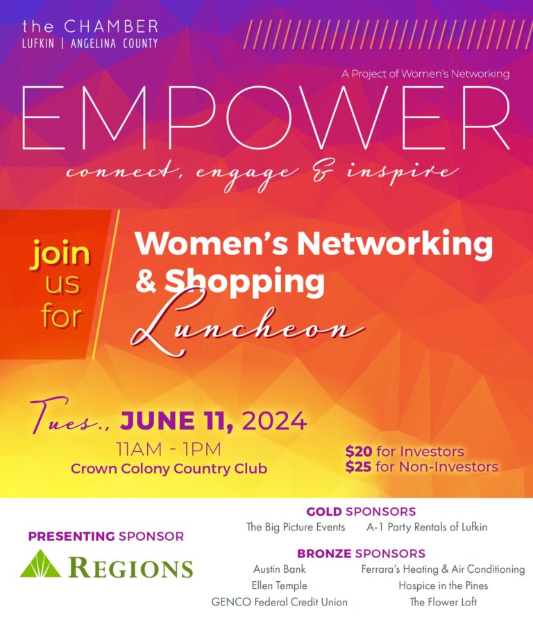 Women’s Networking & Shopping Luncheon (Angelina County)