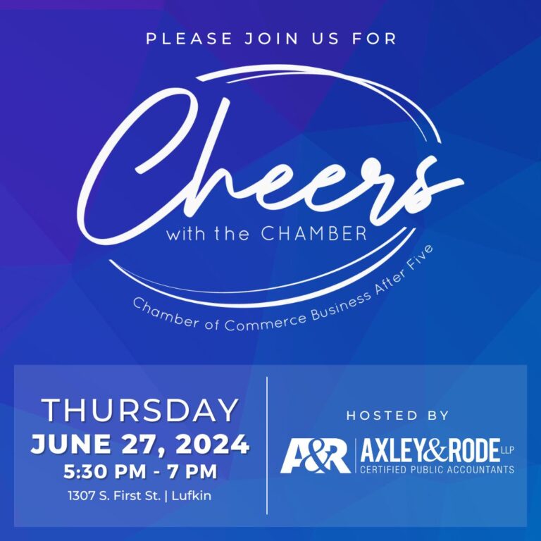 Cheers with the Chamber (Angelina County)