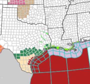 Tropical Storm Warning Issued for Texas Coastal Regions