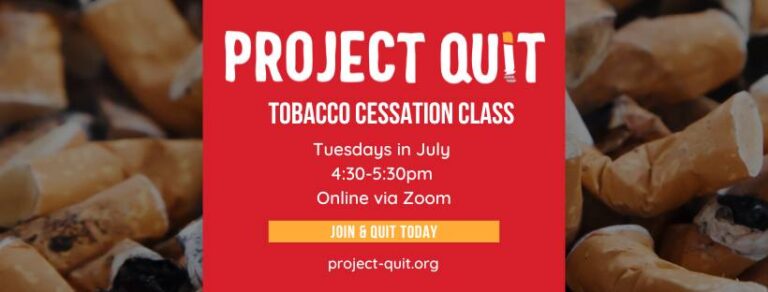 Online Tobacco Cessation Class (Trinity County)