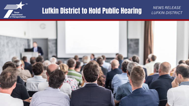 Lufkin District to Hold Public Hearing