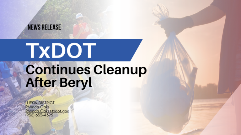 TxDOT Continues Cleanup After Beryl