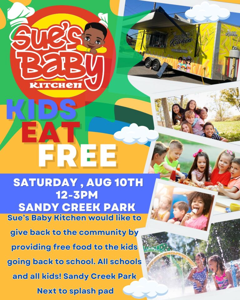Sue’s Baby Kitchen: Kids Eat Free (Jasper County)