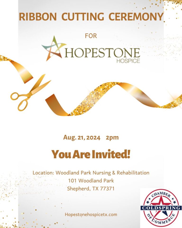 Ribbon Cutting Ceremony for Hopestone Hospice (Coldspring County)