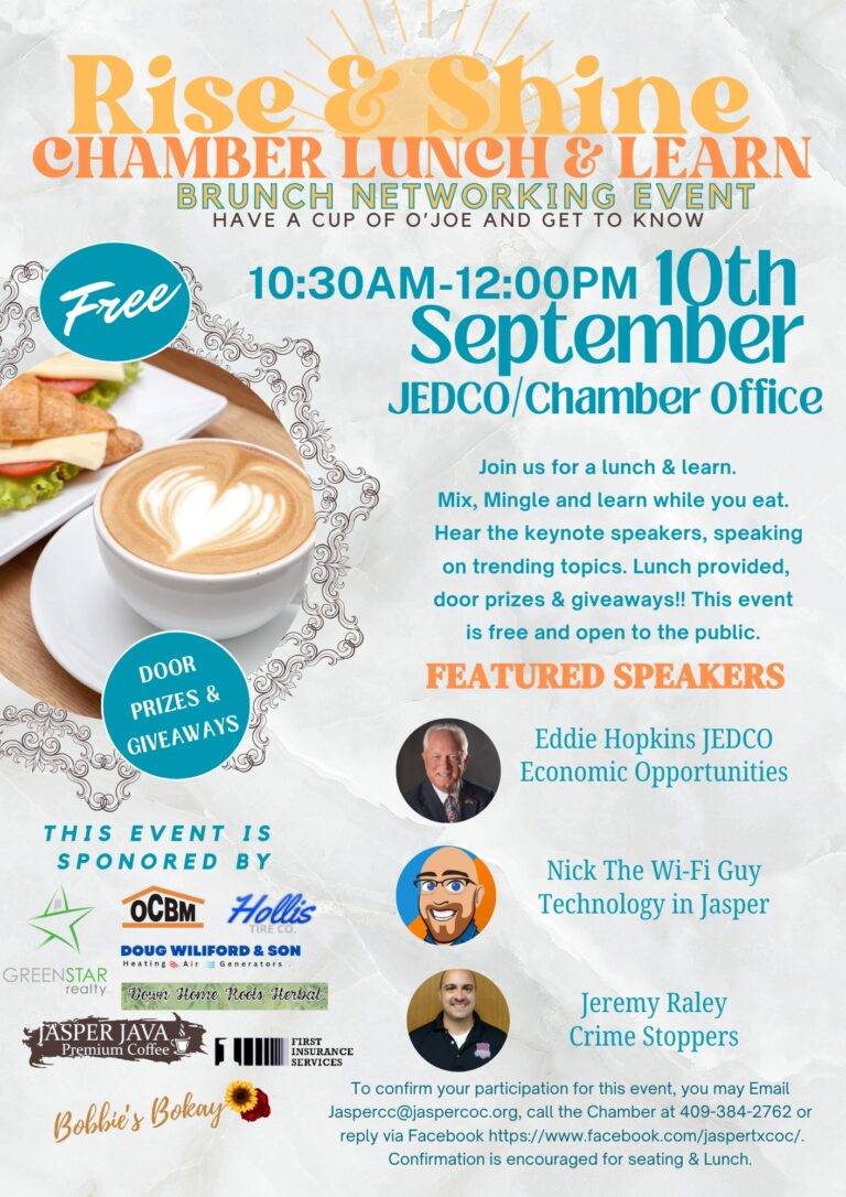 Chamber Lunch and Learn Event (Jasper County)