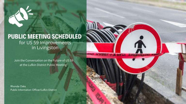 Public Meeting Scheduled for US 59 Improvements in Livingston