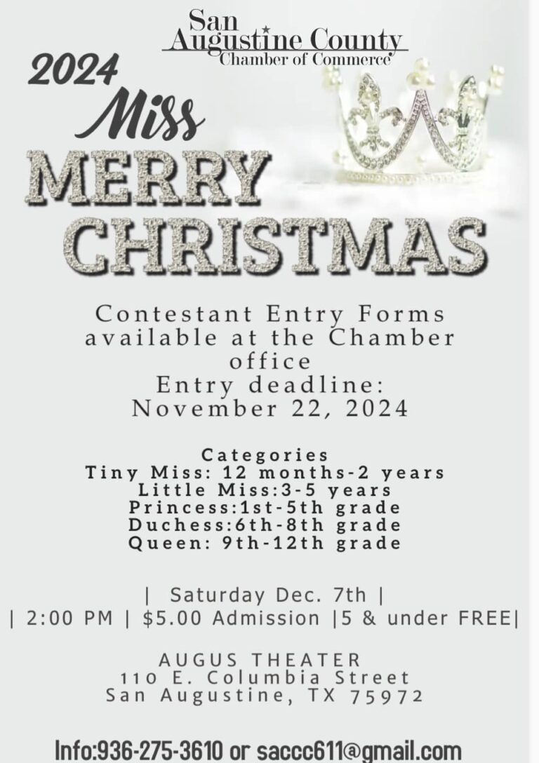 2024 Miss Merry Christmas (San Augustine County)
