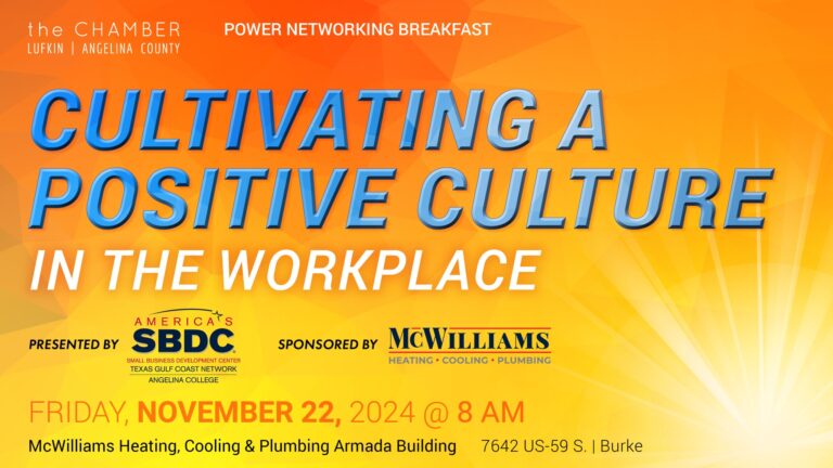 Cultivating A Positive Culture in The Workplace (Angelina County)