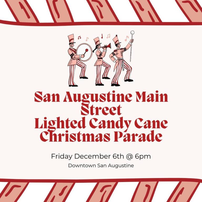 San Augustine Main Street Lighted Candy Cane Christmas Parade